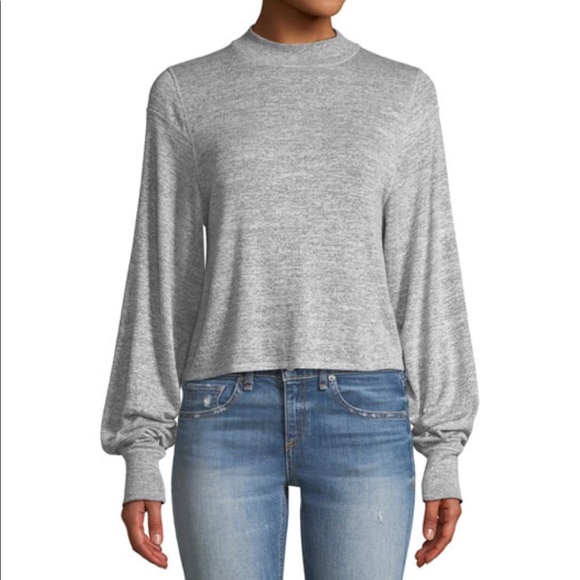 Rag & Bone Gray Top - Picture 1 of 8